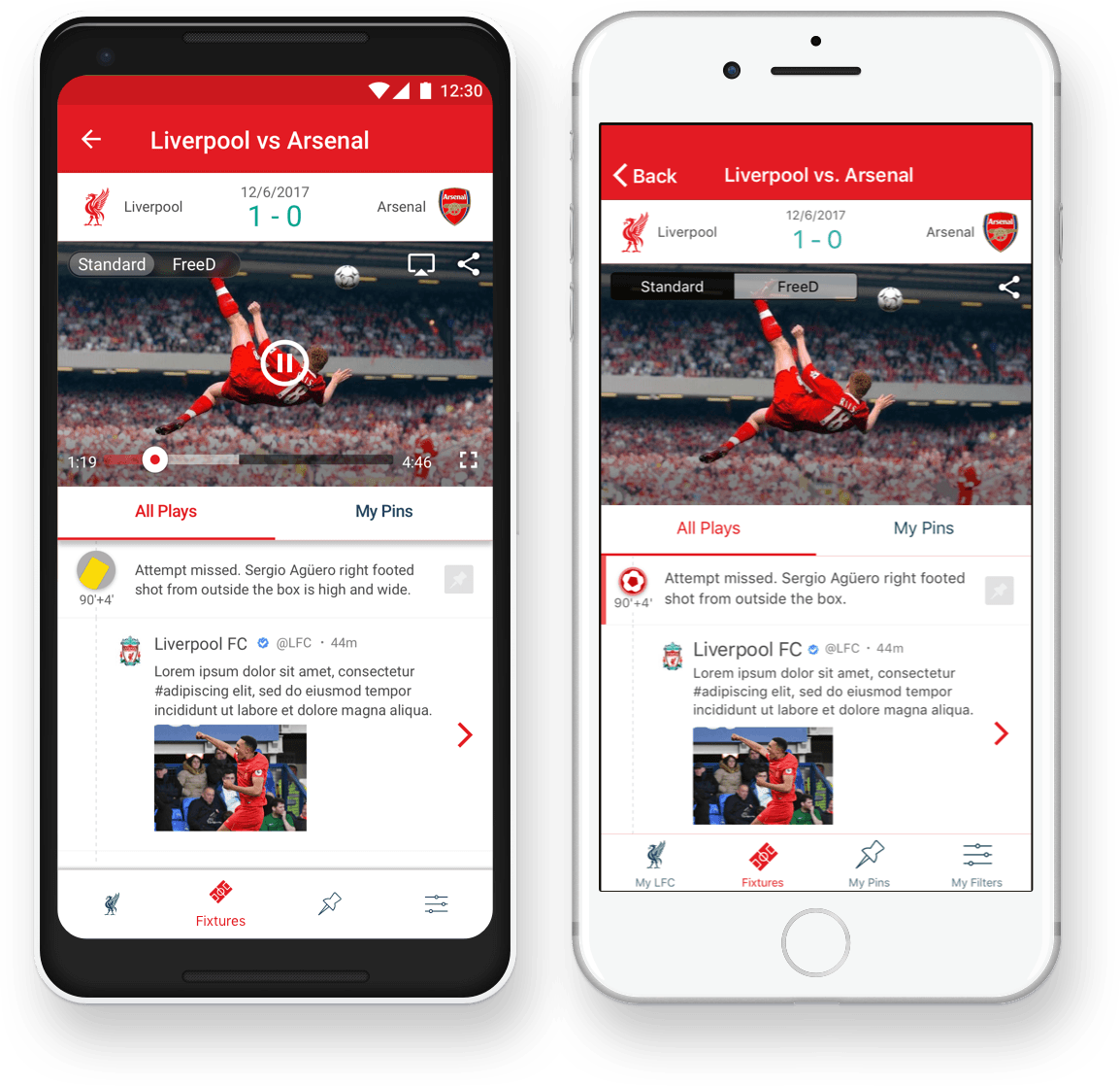 Intel LFC Android and iOS app final design