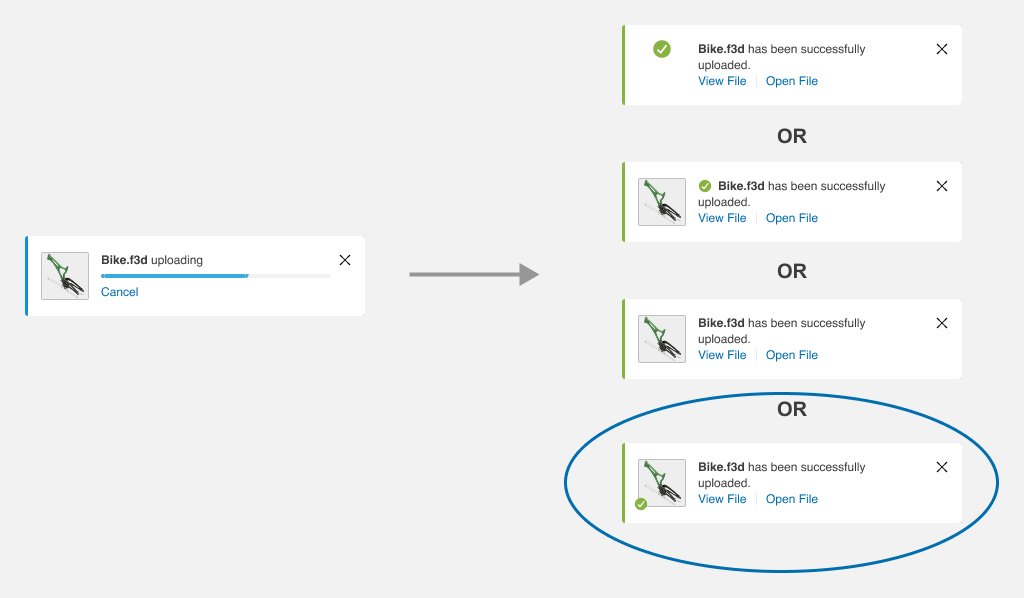 Iterating and feedback on the notification icon placement.